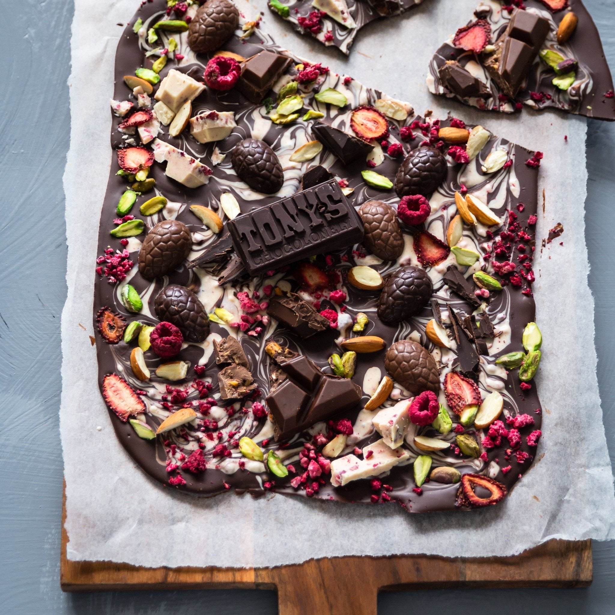 Tony’s Chocolonely Easter Bark – Cook & Nelson