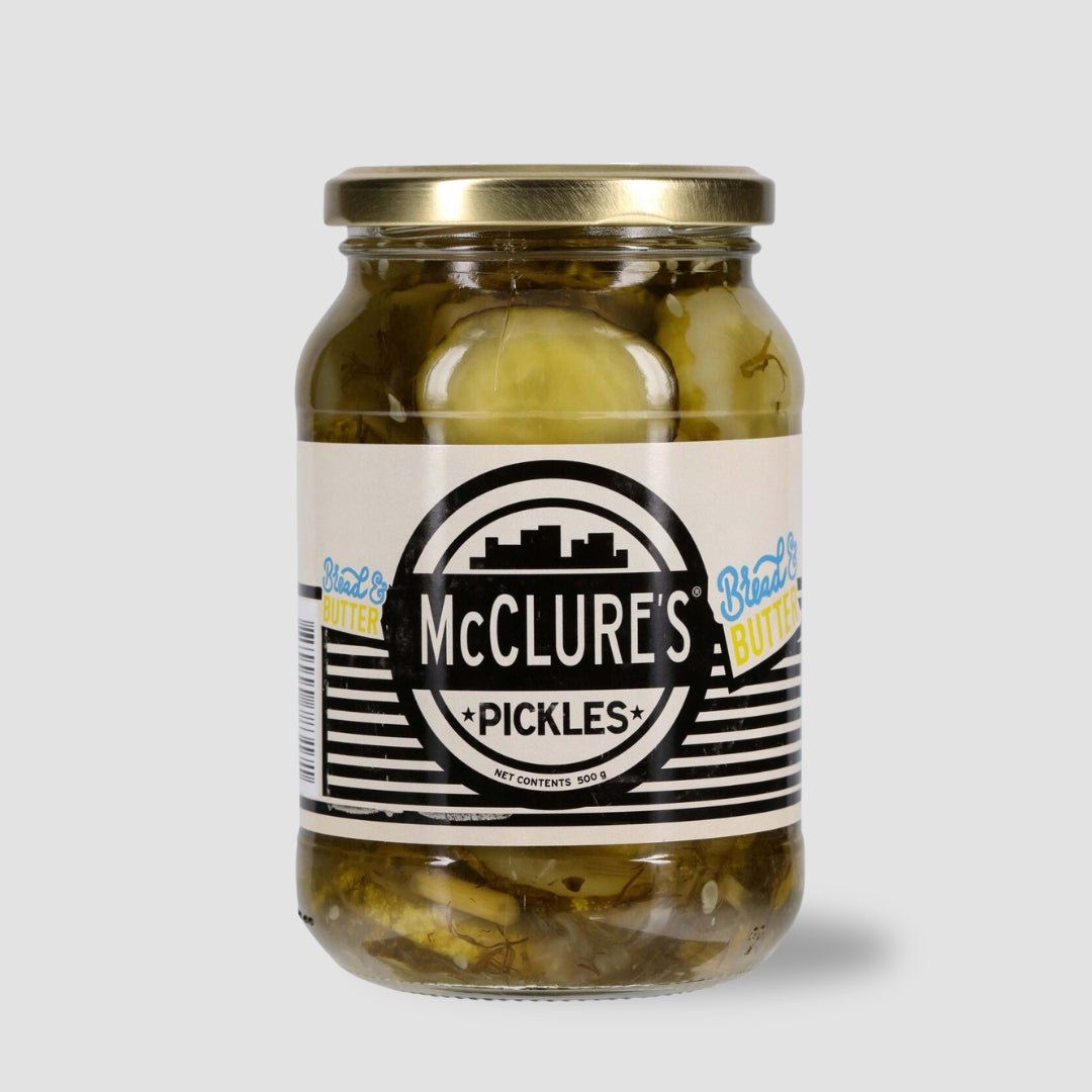 Bread & Butter Crinkle Cut Pickles, 500g Jar - Cook & Nelson