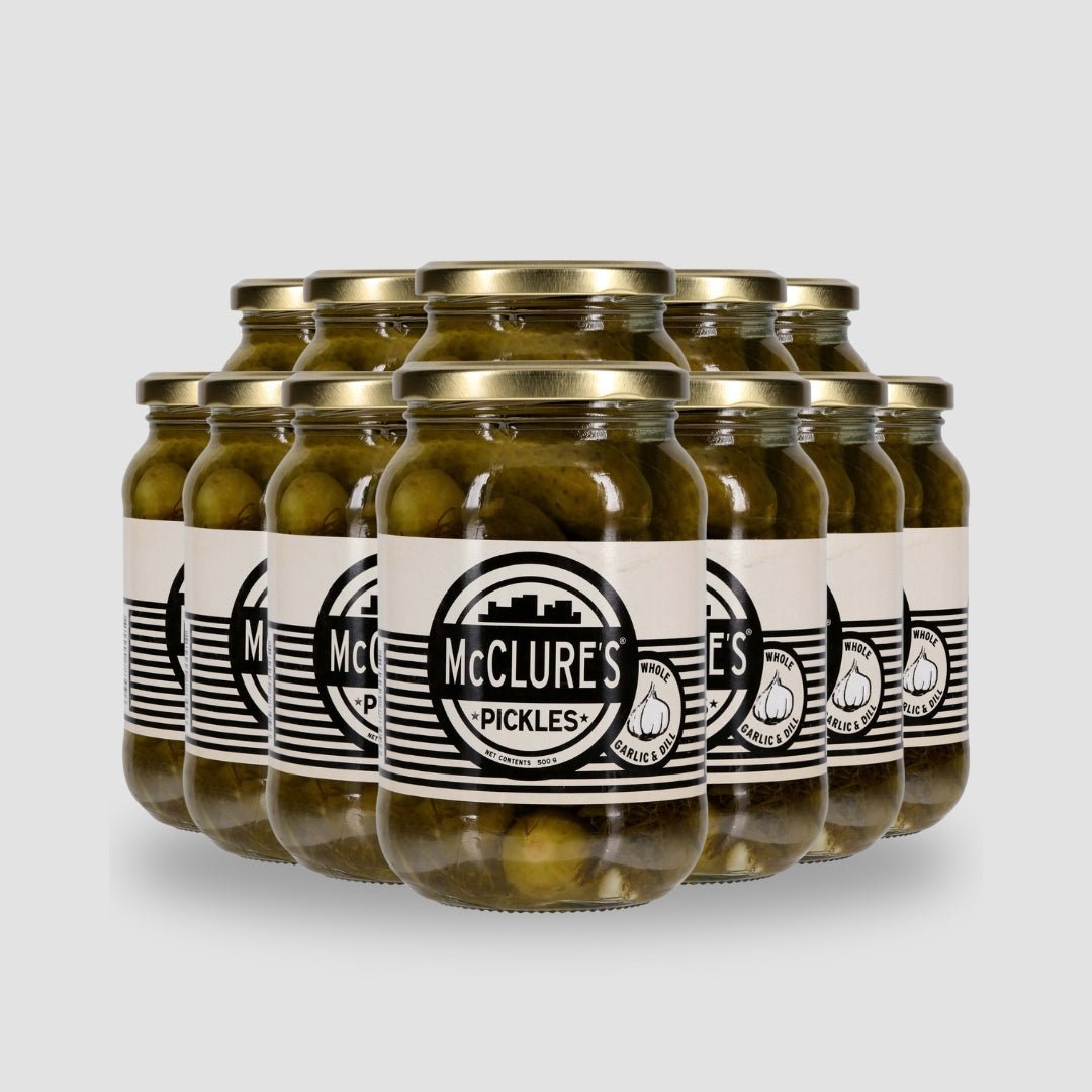 Whole Garlic & Dill Pickles, 12 Jar Case - Cook & Nelson
