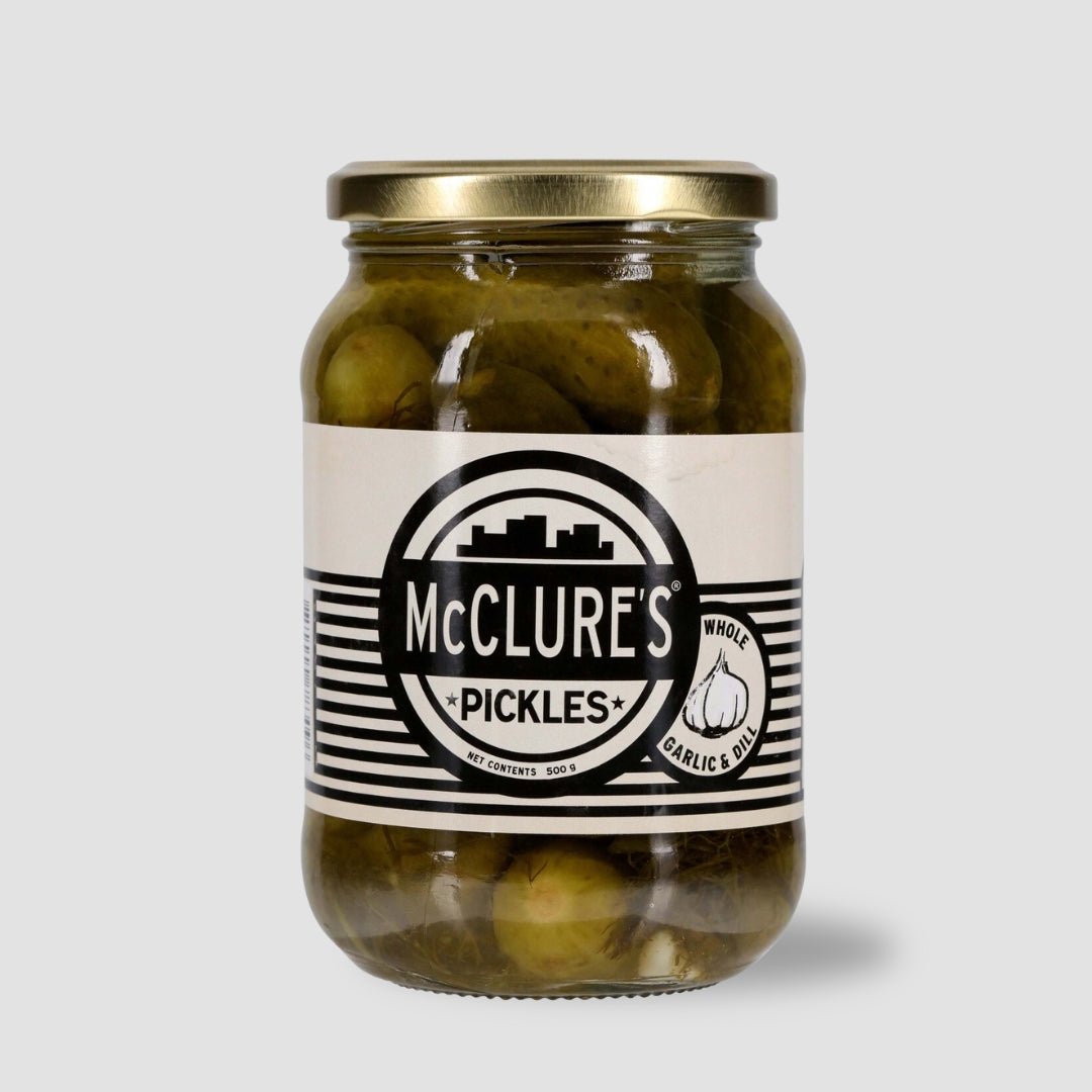 Whole Garlic & Dill Pickles, 500g Jar - Cook & Nelson