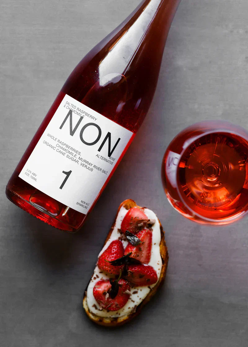 Quick Pickled Strawberries With Creamed Mousse & Dark Chocolate