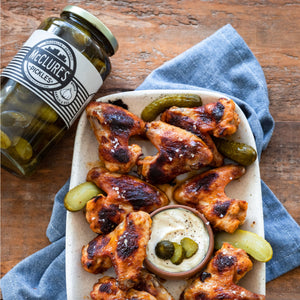 Dill and Garlic Pickle Brined Wings - Cook & Nelson