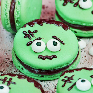 Frankenstein Macarons - Cook & Nelson