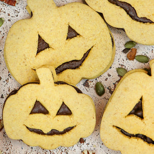 Jack O'Lantern Pumpkin Cookies - Cook & Nelson