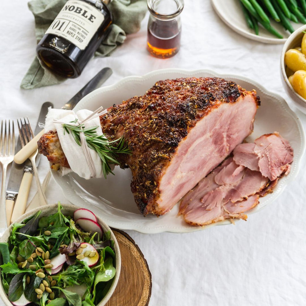 Kelly Gibney’s Maple, Whiskey, Ginger and Fennel Glazed Ham - Cook & Nelson