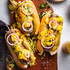 Lamb Pickledogs with Pickle Mustard and Nduja Mayonnaise - Cook & Nelson