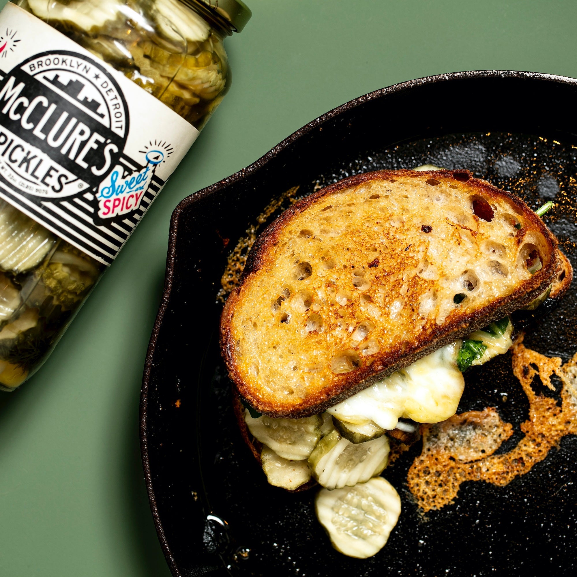 Mushroom Pickle & Cheese Toastie By Annabelle White - Cook & Nelson