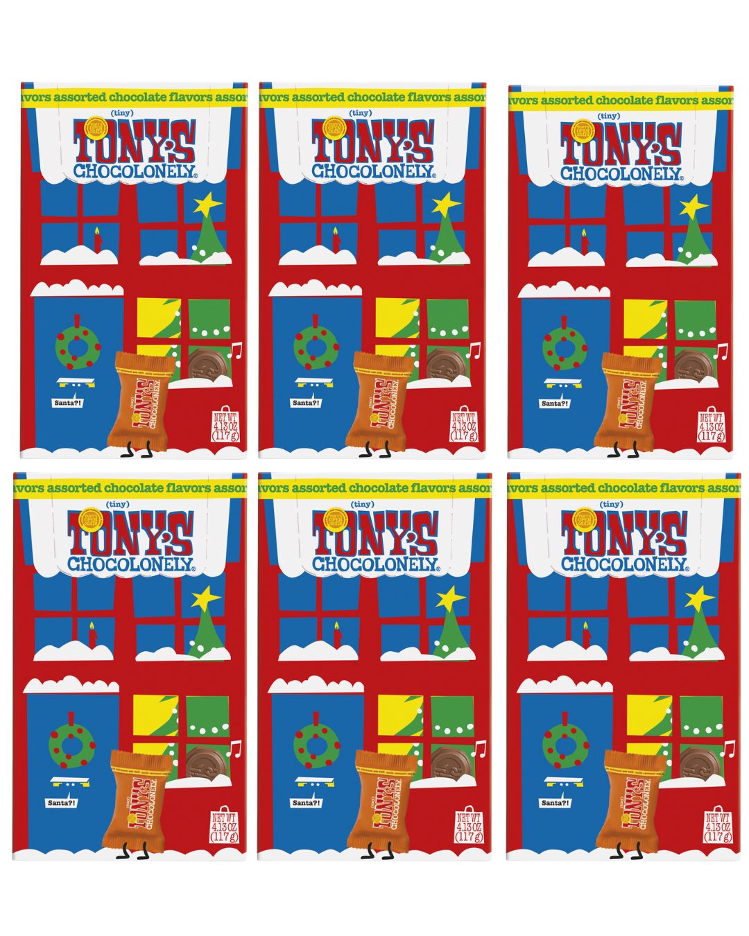 Tony’s Chocolonely Christmas Gift Boxes – 6 Pack