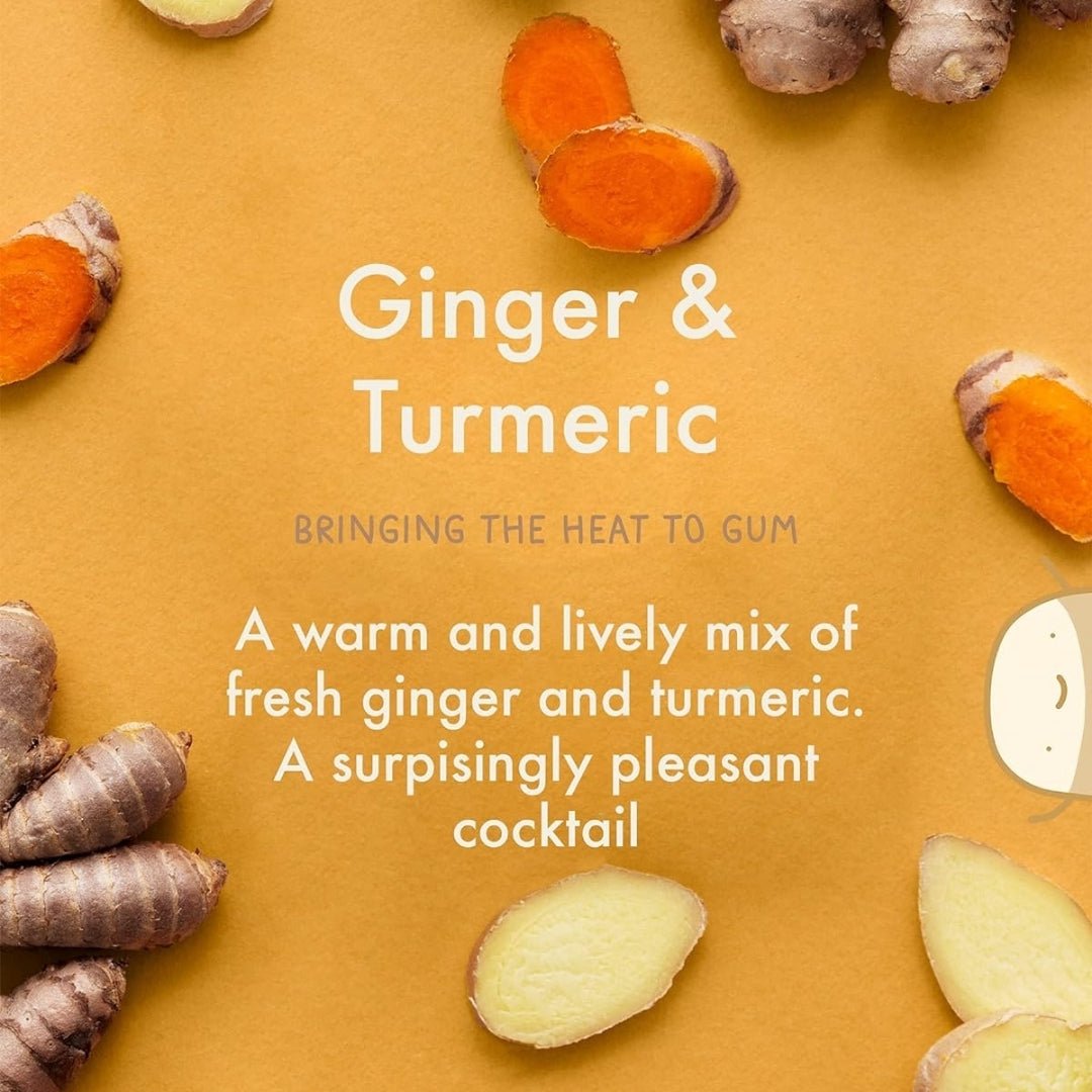 Ginger & Turmeric Gum Box, 24 Packs - Cook & Nelson