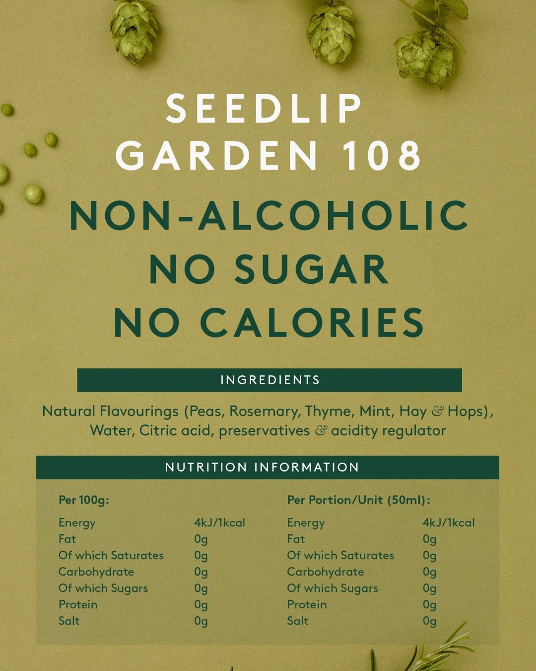 Seedlip Garden 108 & Tonic Kit - Cook & Nelson