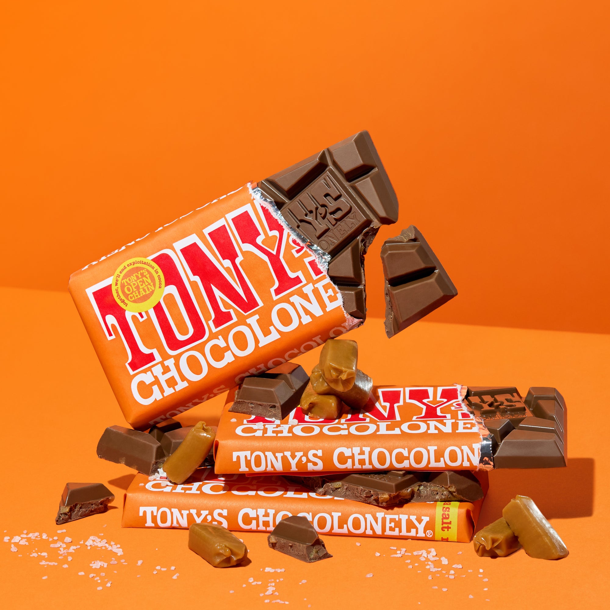 Milk Chocolate Caramel Sea Salt 32% Bar
