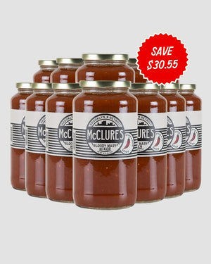 McClure's Pickles Bloody Mary Mix, 12 x 950mL Jar Case - Cook & Nelson